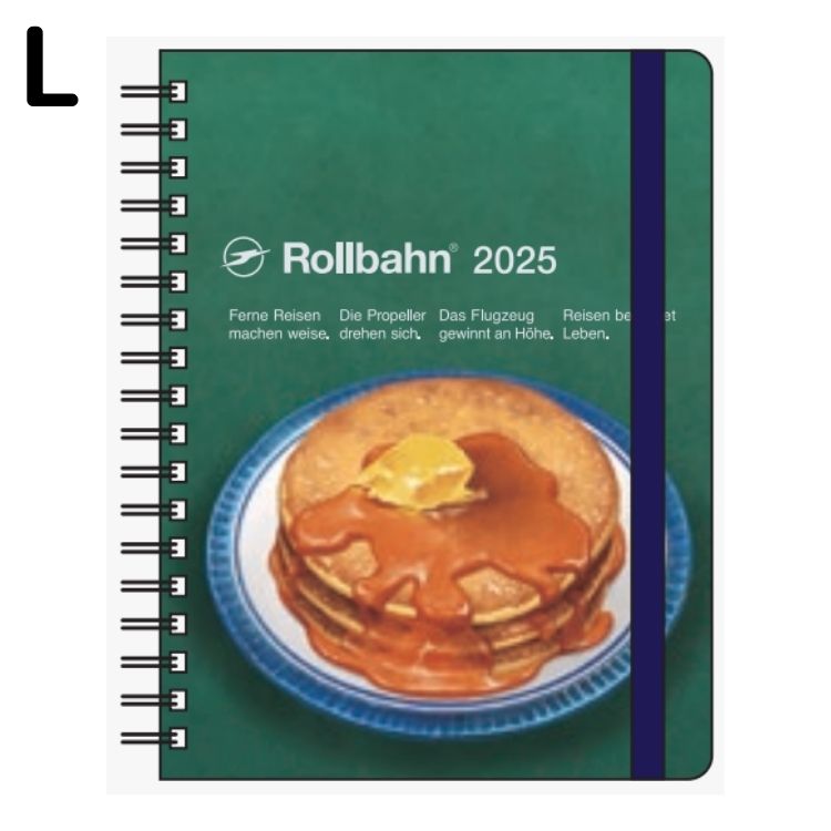【年内送料無料】2025年手帳 10月始まりロルバーンダイアリー アメリカンスイーツ L マンスリー D パンケーキ150024-973
