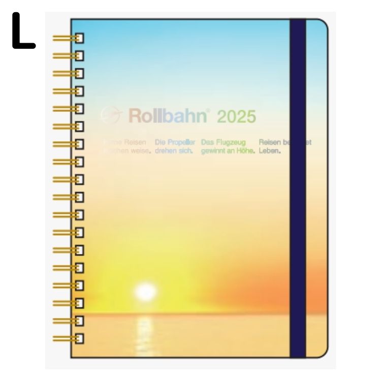 【年内送料無料】2025年手帳 10月始まりロルバーンダイアリー カーム L マンスリー A 朝日150033-970