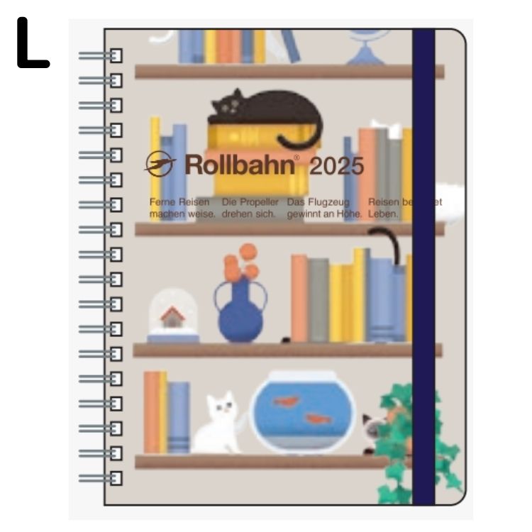 【年内送料無料】2025年手帳 10月始まりロルバーンダイアリー カシェ L マンスリー B150044-971