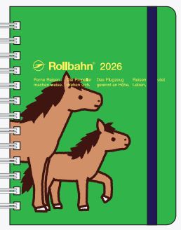 【2026年度版】2025年9月始まり手帳 ロルバーン ダイアリー ポニー M160024-284 グリーン