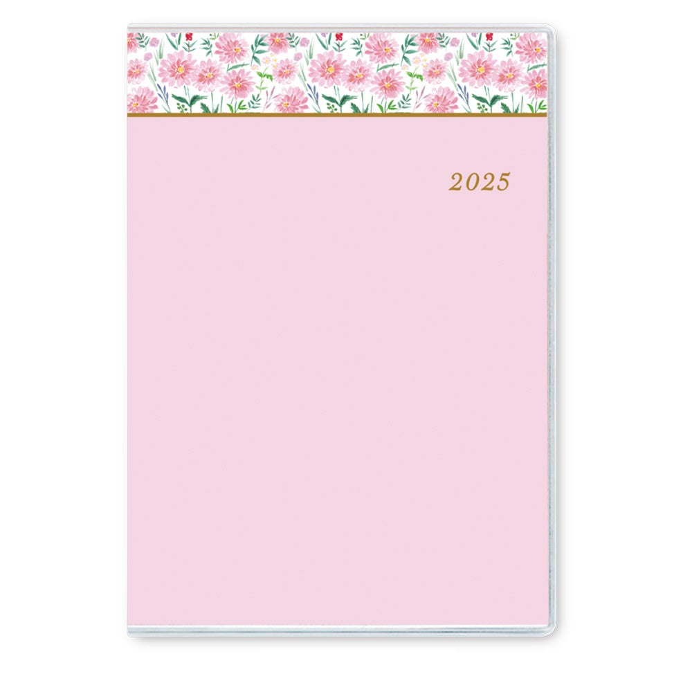 2025年 4月始まりペイジェムマンスリーA6-iアイダにメモ日曜(ピンク)9879 能率 手帳 ペイジェム(PAGEM)
