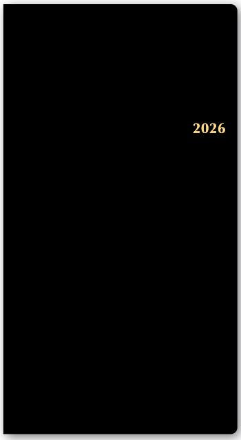 2026年1月始まりNOLTYエクセル8(黒)【能率手帳・カレンダー・リフィル】1375
