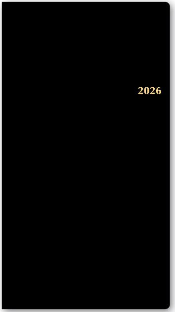 2026年1月始まりNOLTYエクセル11日曜始まり(黒)【能率手帳・カレンダー・リフィル】1378