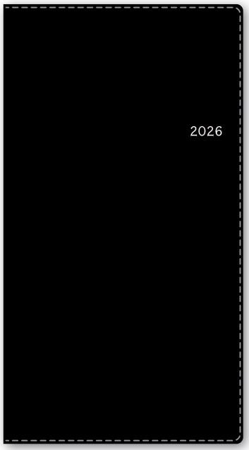 2026年1月始まりNOLTYネクサスバーチカル(ブラック)【能率手帳・カレンダー・リフィル】1392