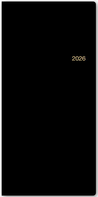 2026年1月始まりNOLTYウィック1(黒)【能率手帳・カレンダー・リフィル】1711