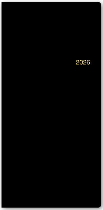 2026年1月始まりNOLTYウィック2(黒)【能率手帳・カレンダー・リフィル】1721