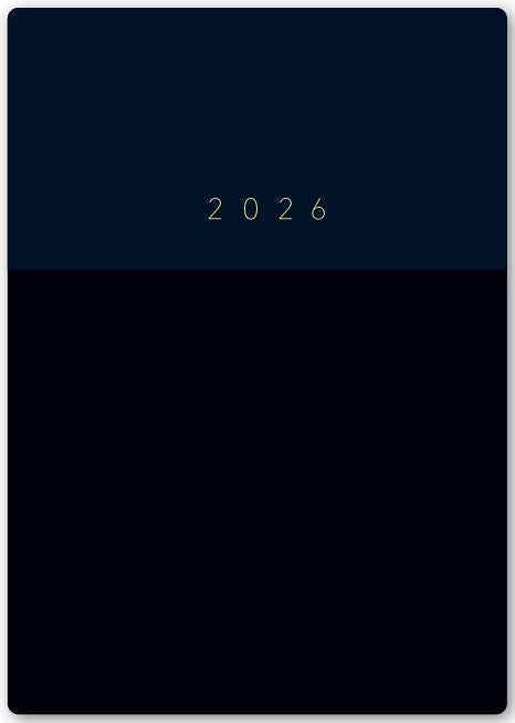 2026年1月始まりNOLTYエクリB6メモ(ネイビー)【能率手帳・カレンダー・リフィル】2281