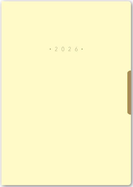 2026年1月始まりNOLTYエクリPlusB6ー8(パウダーイエロー)【能率手帳・カレンダー・リフィル】2316