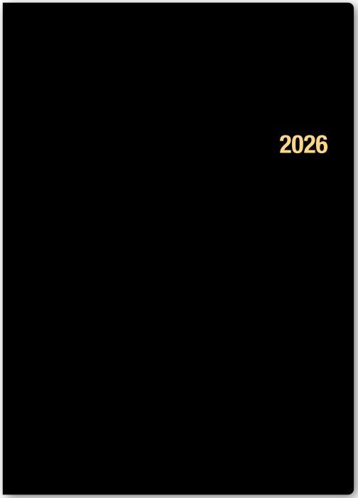 2026年1月始まりNOLTY能率手帳A5月間ブロック(黒)【能率手帳・カレンダー・リフィル】6226