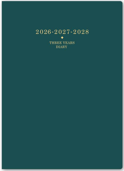 2026年1月始まりNOLTYメモリー3年日誌(ブルーグリーン)【能率手帳・カレンダー・リフィル】7330