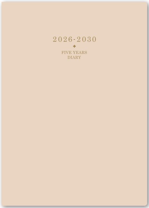 2026年1月始まりNOLTYメモリー5年日誌(ベージュ)【能率手帳・カレンダー・リフィル】7353