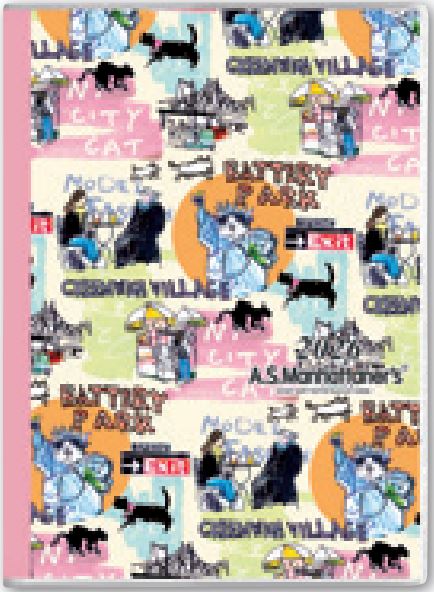 2026年1月始まりペイジェムA.S.マンハッタナーズA6日曜(ダウンタウン猫歩き)【能率手帳・カレンダー・リフィル】2462