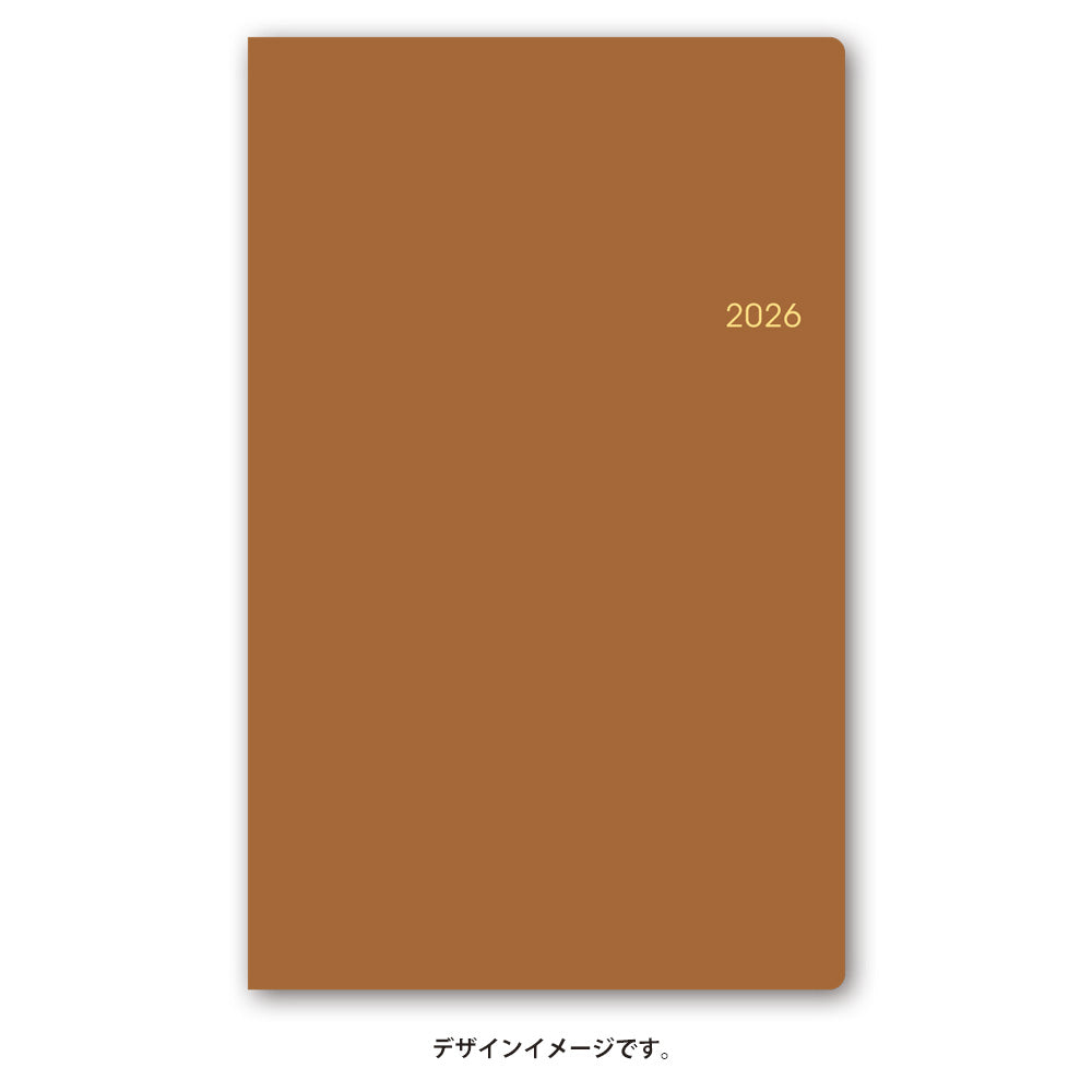 【名入れ可能手帳】2026年4月始まり NOLTYポケットカジュアル4(キャメル)9060 能率手帳