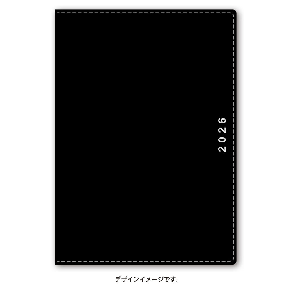 【名入れ可能手帳】2026年4月始まり NOLTYキャレルB6ウィーク1(ブラック)9086 能率手帳
