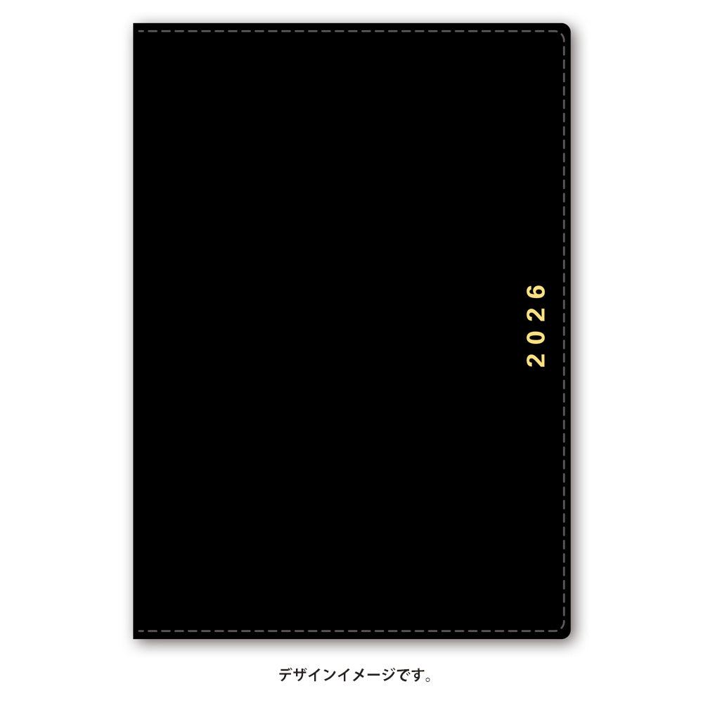 【名入れ可能手帳】2026年4月始まり NOLTYキャレルB6バーチカル1(ブラック)9090 能率手帳