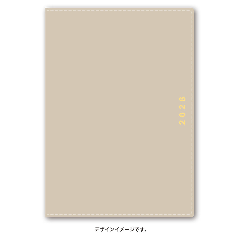【名入れ可能手帳】2026年4月始まり NOLTYキャレルB6バーチカル2(ベージュ)9096 能率手帳