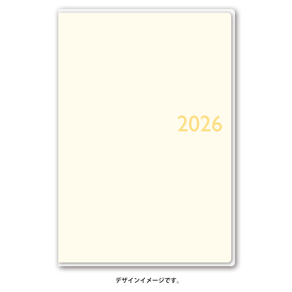 【名入れ可能手帳】2026年4月始まり NOLTYスコラライト(アイボリー)9211 能率手帳