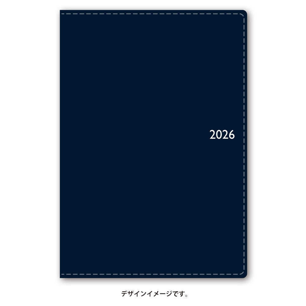 【名入れ可能手帳】2026年4月始まり NOLTYスコラベーシック(ネイビー)9216 能率手帳