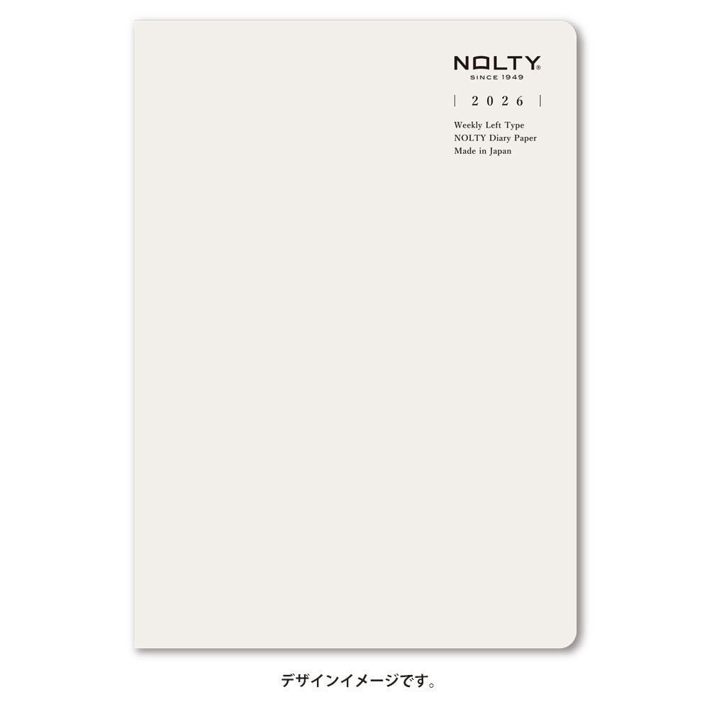 【名入れ可能手帳】2026年4月始まり NOLTYティオA5レフト(グレー)9313 能率手帳