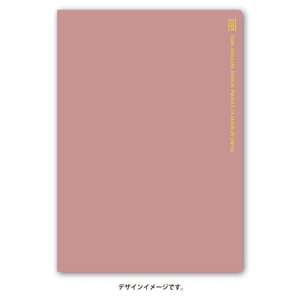 【名入れ可能手帳】2026年4月始まり NOLTYアクセスB6マンスリー日曜始まり(ピンク)9505 能率手帳