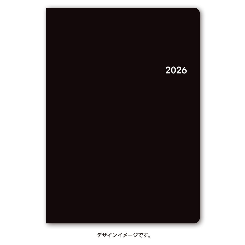 【名入れ可能手帳】2026年4月始まり NOLTYトリムA5-3(ブラック)9614 能率手帳