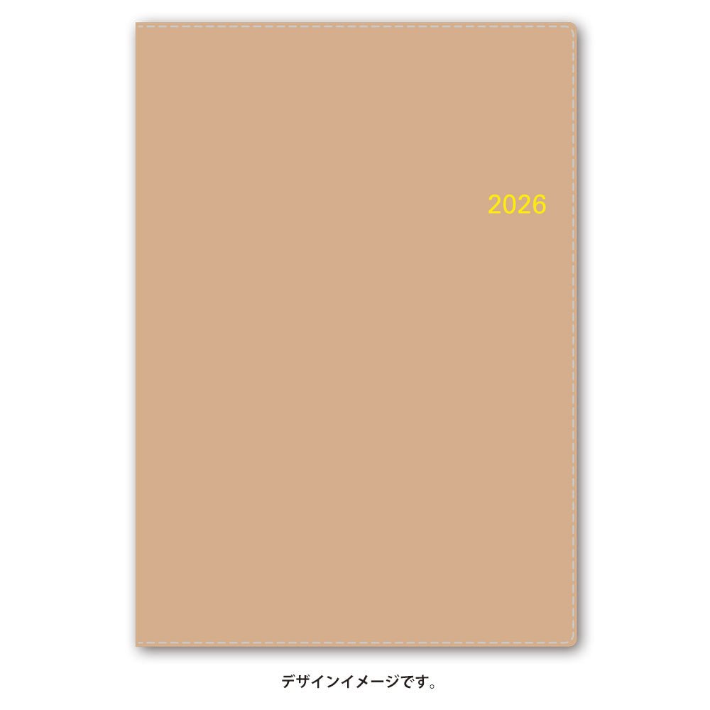 【名入れ可能手帳】2026年4月始まり NOLTYアクセスA5-5(ピンクベージュ)9684 能率手帳
