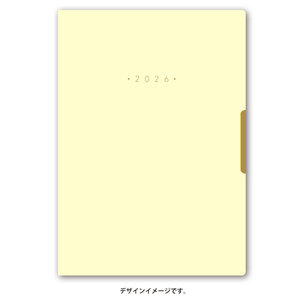 【名入れ可能手帳】2026年4月始まり NOLTYエクリPlusB6-6(パウダーイエロー)9856 能率手帳