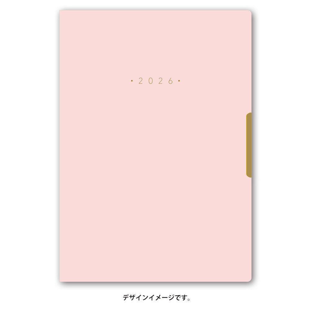 【名入れ可能手帳】2026年4月始まり NOLTYエクリPlusB6-8(パウダーピンク)9857 能率手帳