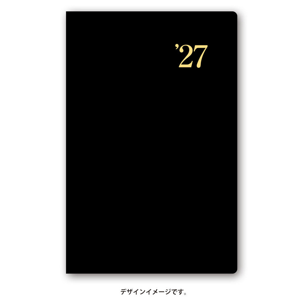 名入れ可能 2027年1月始まり NOLTY能率手帳ライツ4小型版(黒)1161