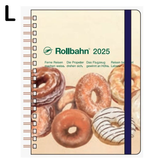 【年内送料無料】2025年手帳 10月始まりロルバーンダイアリー アメリカンスイーツ Ｌ マンスリー Ｂ ドーナツ150024-971