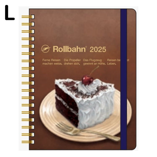 【年内送料無料】2025年手帳 10月始まりロルバーンダイアリー アメリカンスイーツ Ｌ マンスリー Ｃ デビルズフードケーキ150024-972