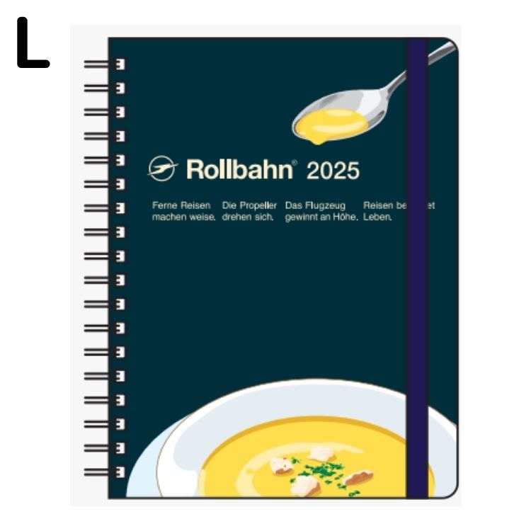 【年内送料無料】2025年手帳 10月始まりロルバーンダイアリー モルトボーノ Ｌ マンスリー Ｂ コーンスープ150030-971