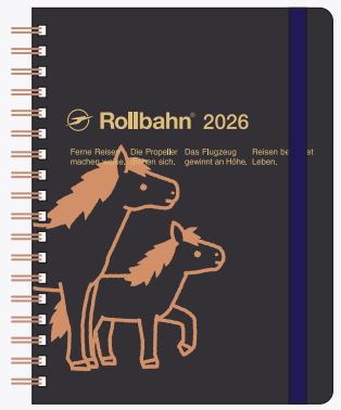 【2026年度版】2025年9月始まり手帳 ロルバーン ダイアリー ポニー M160024-105 ブラック