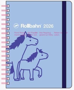 【2026年度版】2025年9月始まり手帳 ロルバーン ダイアリー ポニー L160025-360 ライトブルー