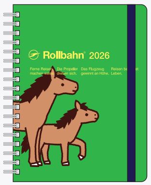 【2026年度版】2025年9月始まり手帳 ロルバーン ダイアリー ポニー L160025-284 グリーン