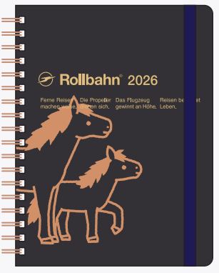 【2026年度版】2025年9月始まり手帳 ロルバーン ダイアリー ポニー L160025-105 ブラック