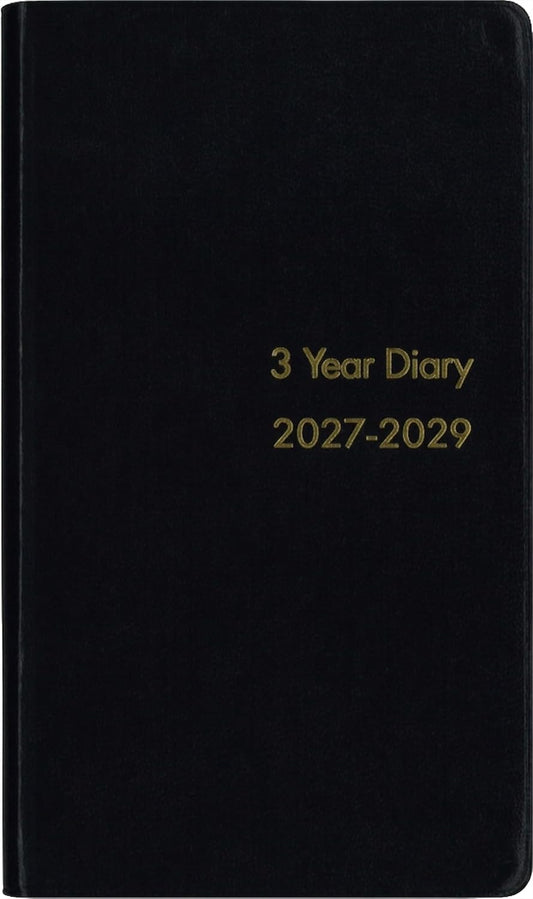 2027年1月始まり３年連用手帳皮装 博文館068