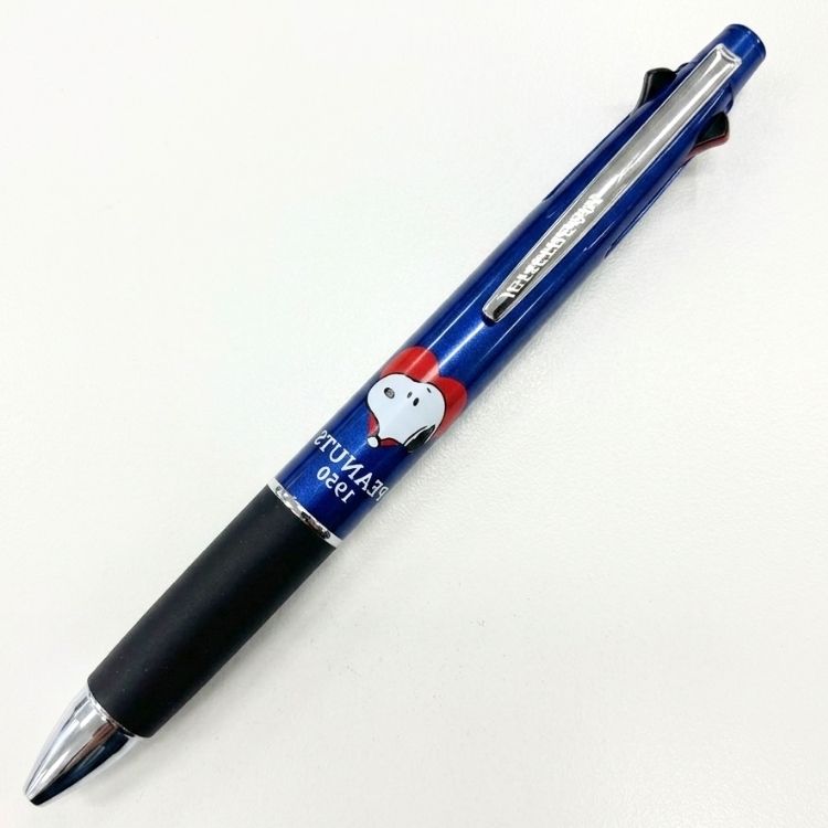 【名入れ】スヌーピー ジェットストリーム 4&1 ネイビー 0.5mm  4色ボールペン ＆ シャープペン ピーナッツ グッズ かわいい キャラクター