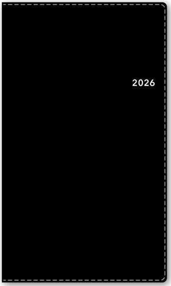 2026年1月始まりＮＯＬＴＹポケットカジュアル１（ブラック）【能率手帳】1501
