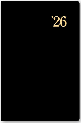 2026年1月始まりＮＯＬＴＹ能率手帳ライツマンスリー小型版（黒）【能率手帳】1171