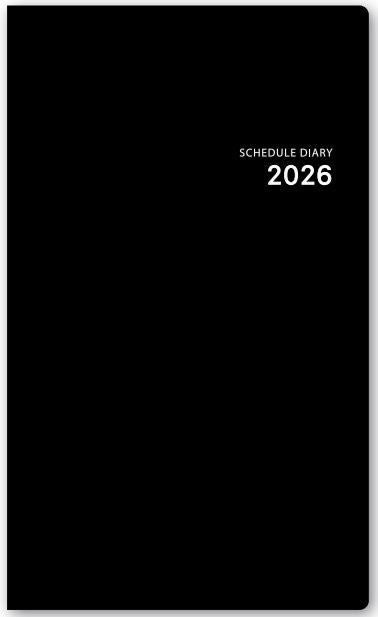 2026年1月始まりＮＯＬＴＹマンスリースリム－ｉアイダにメモ日曜（ブラック）【能率手帳】1640