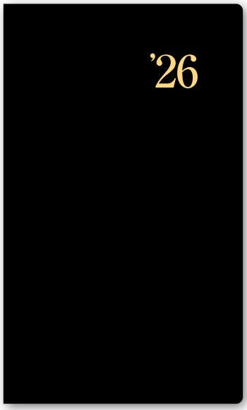 2026年1月始まりＮＯＬＴＹ能率手帳ポケット２（黒）【能率手帳】1904