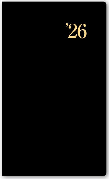 2026年1月始まりＮＯＬＴＹ能率手帳ポケット７（黒）【能率手帳】1908