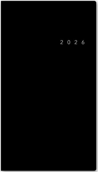 2026年1月始まりＮＯＬＴＹリスティ１（ブラック）【能率手帳・カレンダー・リフィル】6501