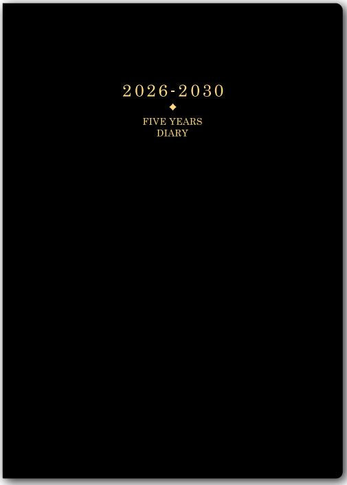 2026年1月始まりＮＯＬＴＹメモリー５年日誌（ブラック）【能率手帳・カレンダー・リフィル】7351