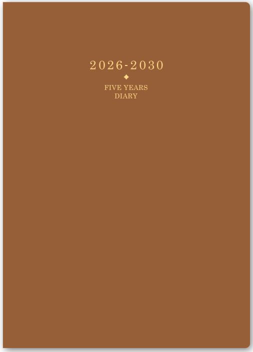 2026年1月始まりＮＯＬＴＹメモリー５年日誌（キャメル）【能率手帳・カレンダー・リフィル】7352