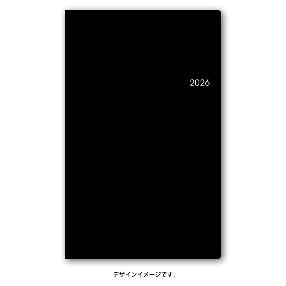 【名入れ可能手帳】2026年4月始まり ＮＯＬＴＹポケットカジュアル４（ブラック）9056 能率手帳