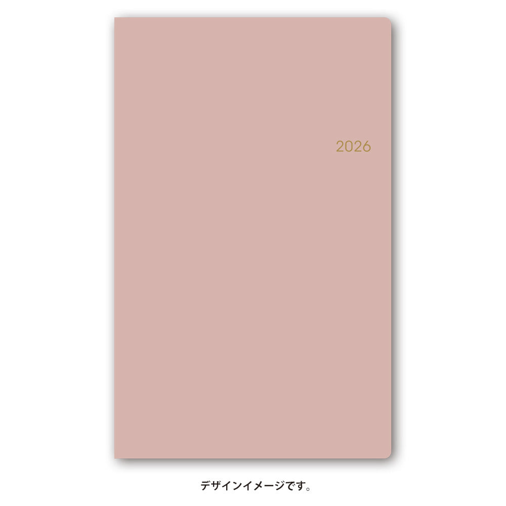 【名入れ可能手帳】2026年4月始まり ＮＯＬＴＹポケットカジュアル５（パールピンク）9059 能率手帳