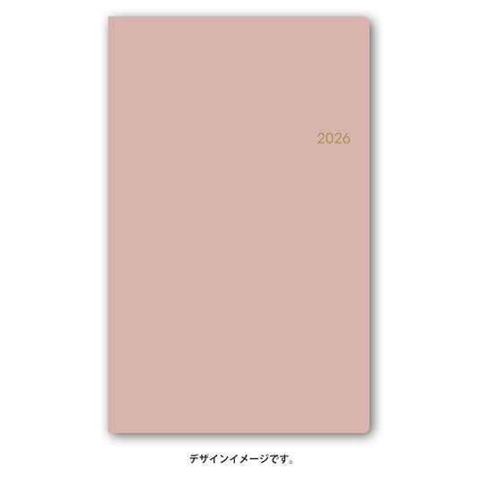 【名入れ可能手帳】2026年4月始まり ＮＯＬＴＹポケットカジュアル５（パールピンク）9059 能率手帳