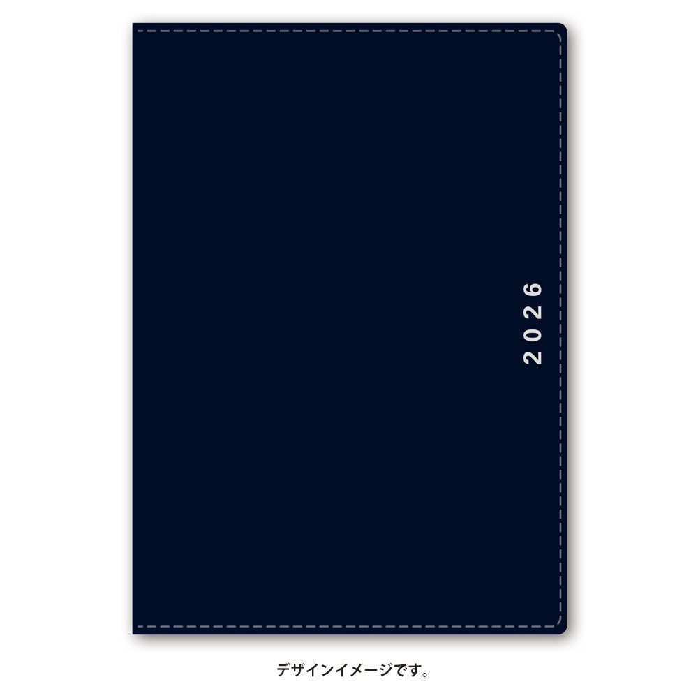 【名入れ可能手帳】2026年4月始まり ＮＯＬＴＹキャレルＢ６ウィーク２（ネイビー）9088 能率手帳